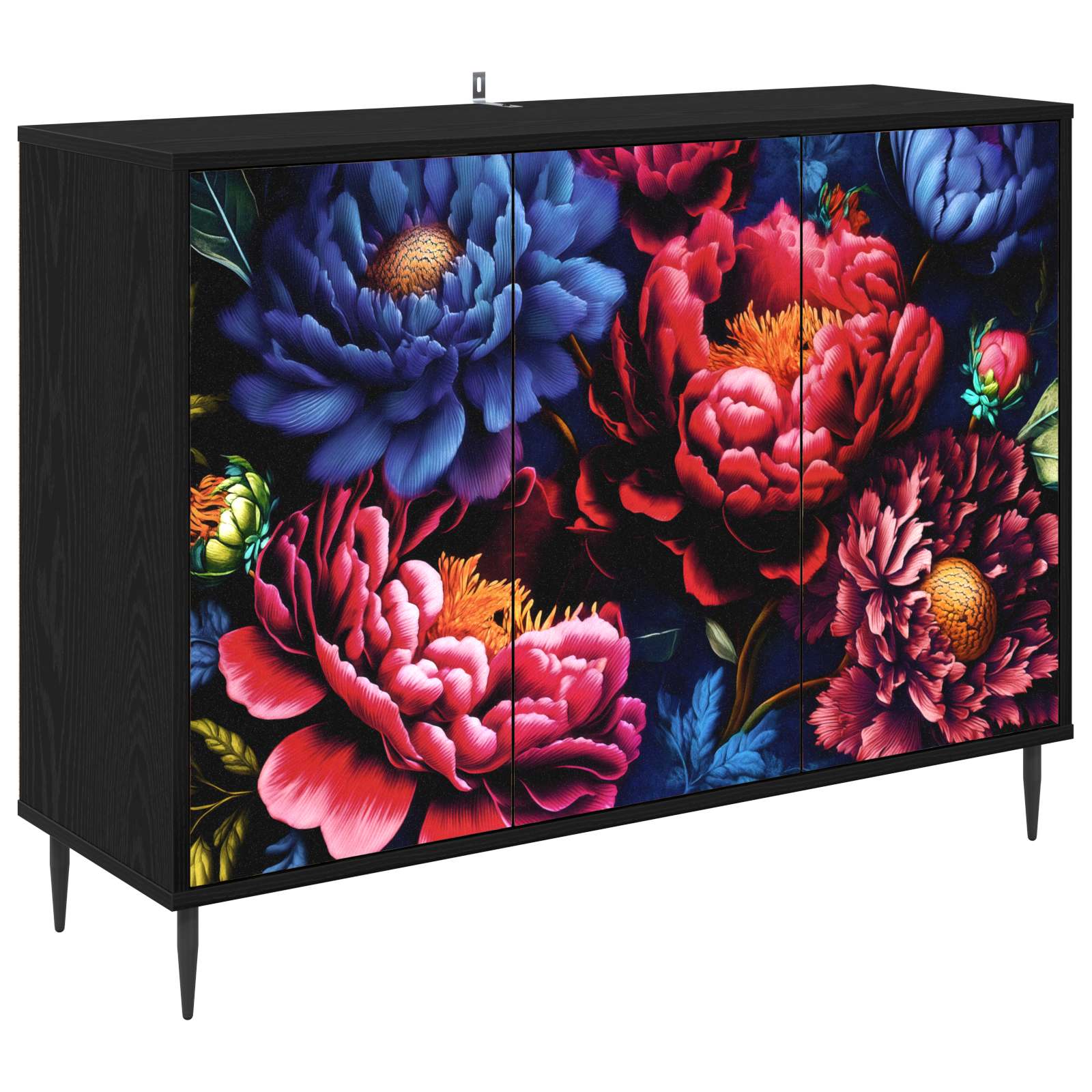Kreveta KIEL Crni hrast 102 x 33 x 76 cm Konstruirano drvo