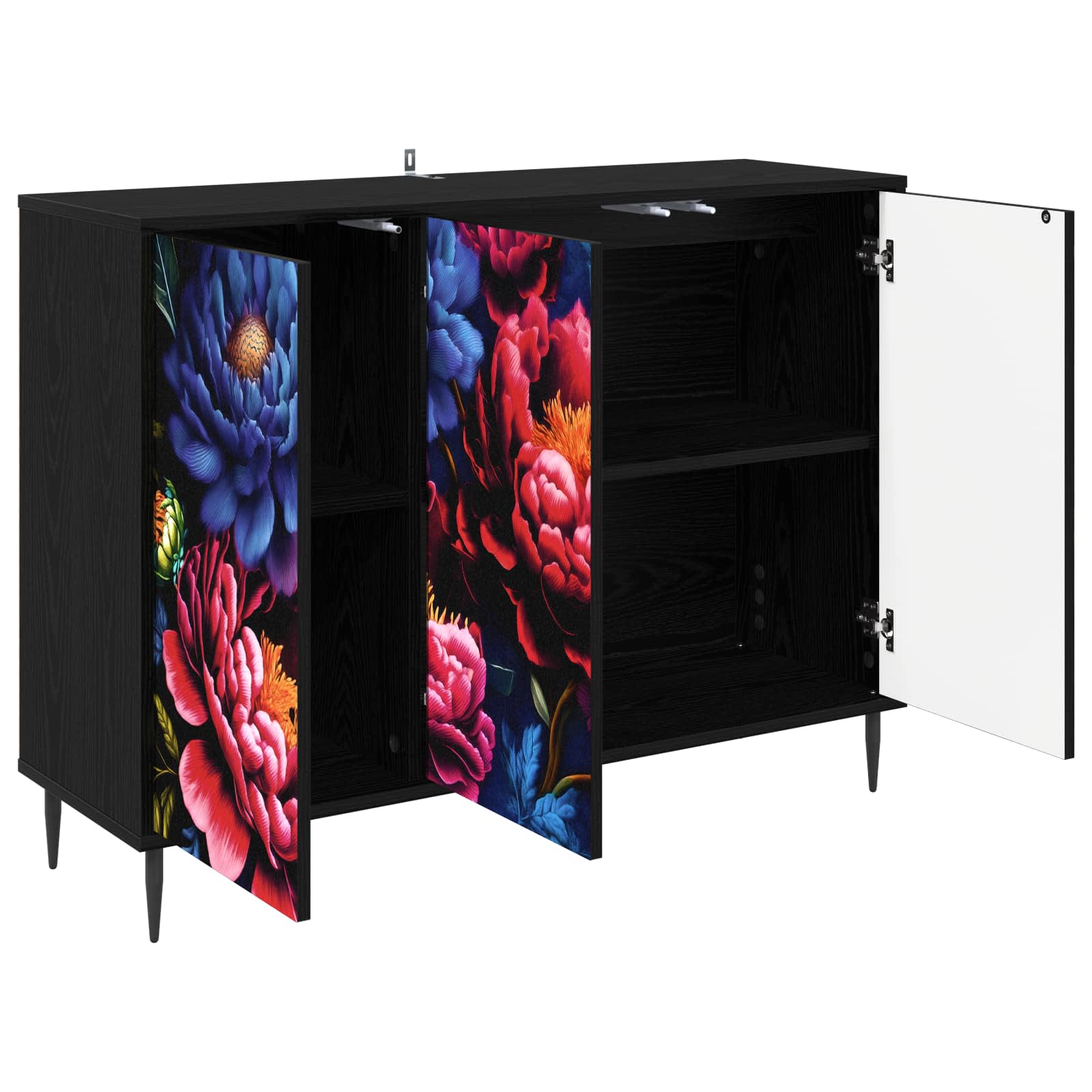 Kreveta KIEL Crni hrast 102 x 33 x 76 cm Konstruirano drvo