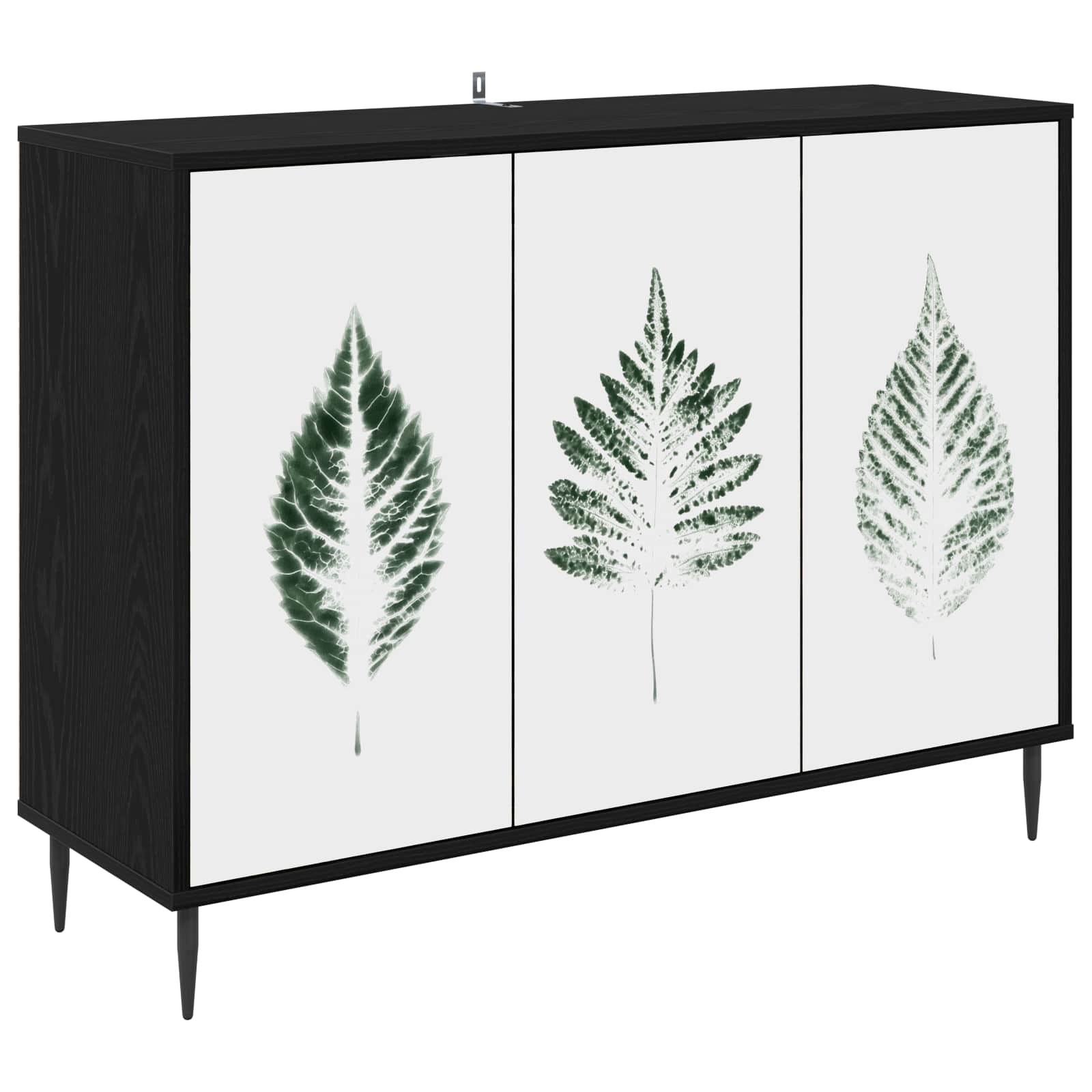 Kreveta HANAU Crni hrast 102 x 33 x 76 cm Konstruirano drvo
