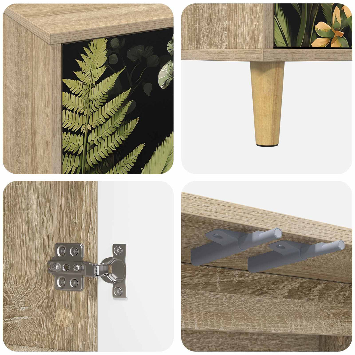 TV ormar RHENEN 69 x 33 x 50 cm Sonoma Konstruirano drvo