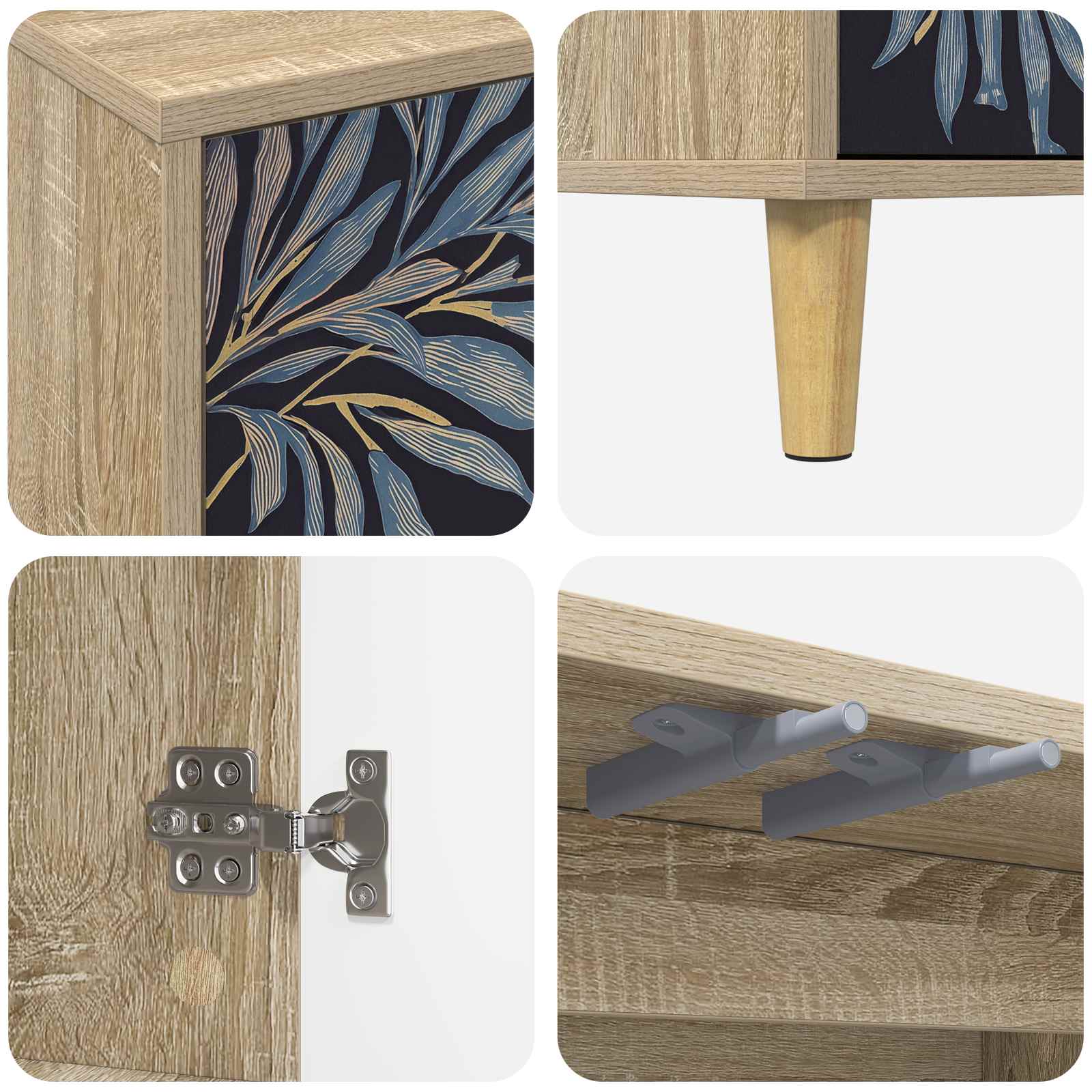TV ormar DOKKUM 69 x 33 x 50 cm Sonoma Konstruirano drvo