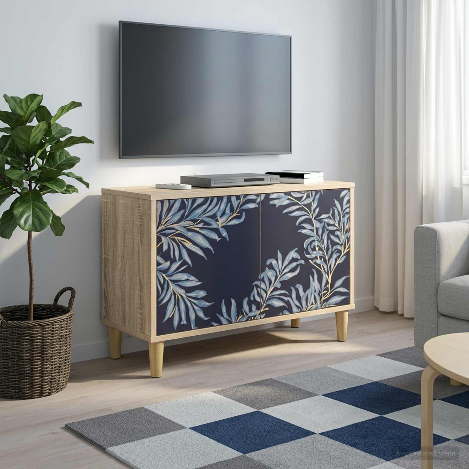 TV ormar DOKKUM 69 x 33 x 50 cm Sonoma Konstruirano drvo