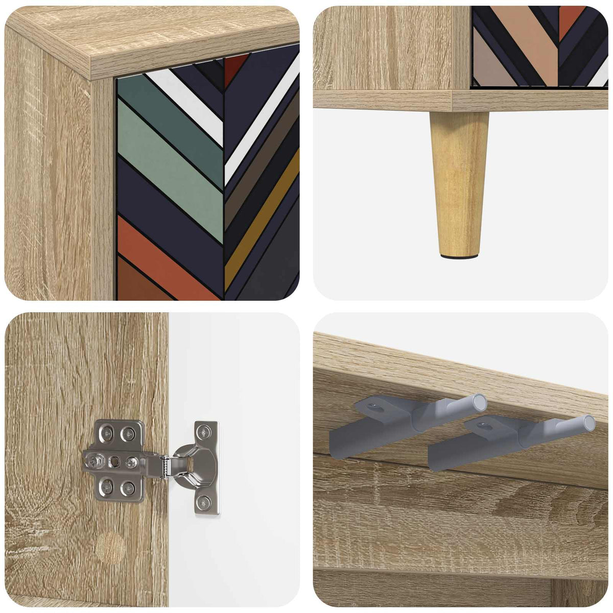 TV ormar OMMEN 69 x 33 x 50 cm Sonoma Konstruirano drvo