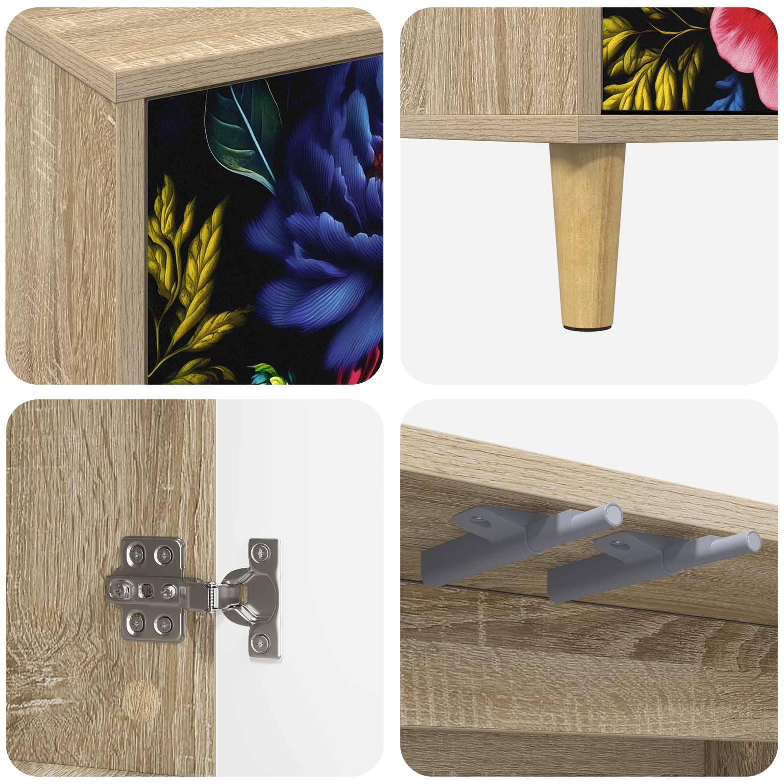 TV ormar KIEL 69 x 33 x 50 cm Sonoma Konstruirano drvo