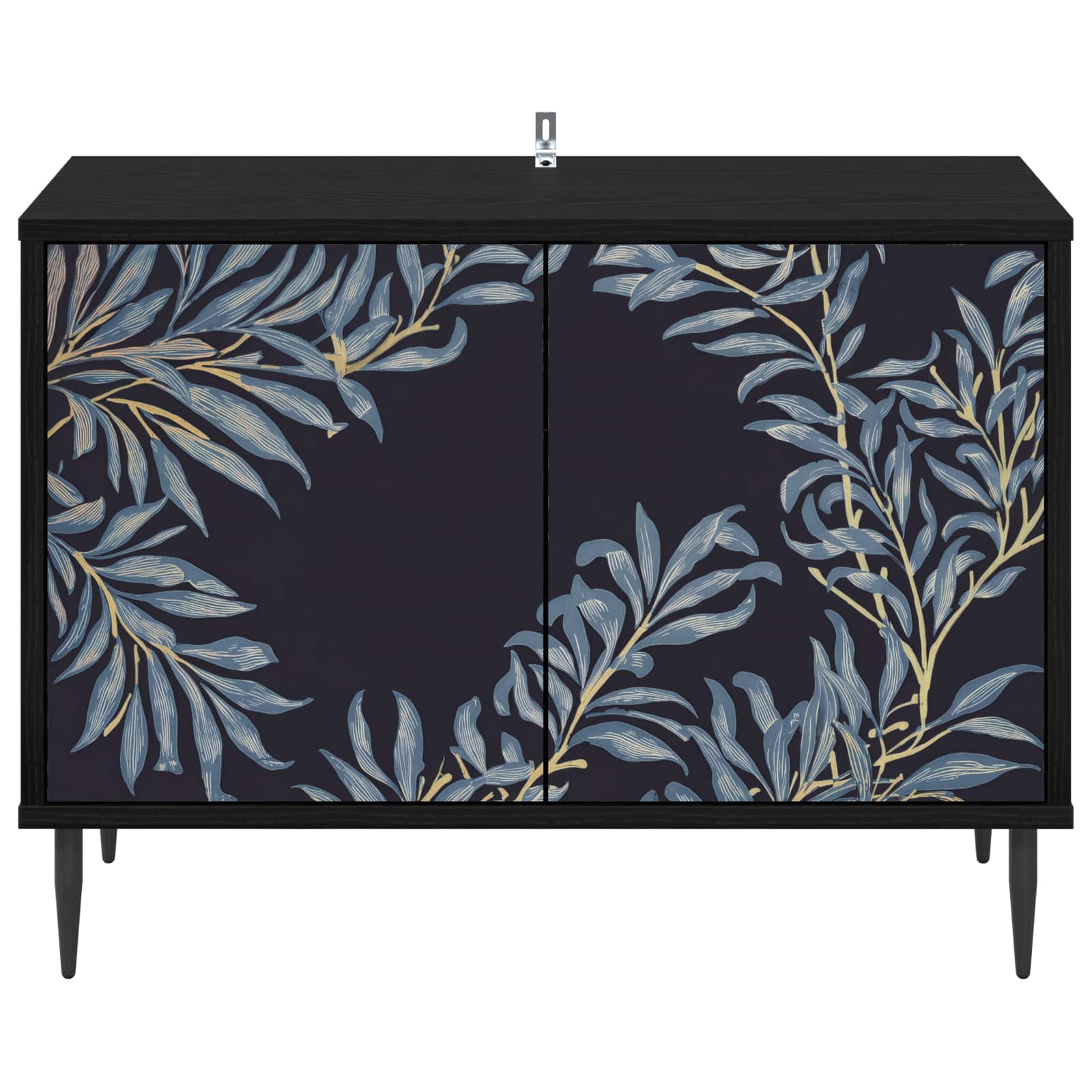 TV ormar DOKKUM 69 x 33 x 50,5 cm Crni hrast Konstruirano drvo