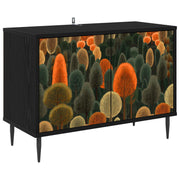 TV ormar ZAANDAM 69 x 33 x 50,5 cm Crni hrast Konstruirano drvo