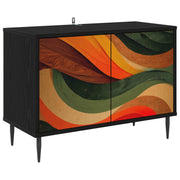 TV ormar BONN 69 x 33 x 50,5 cm Crni hrast Konstruirano drvo