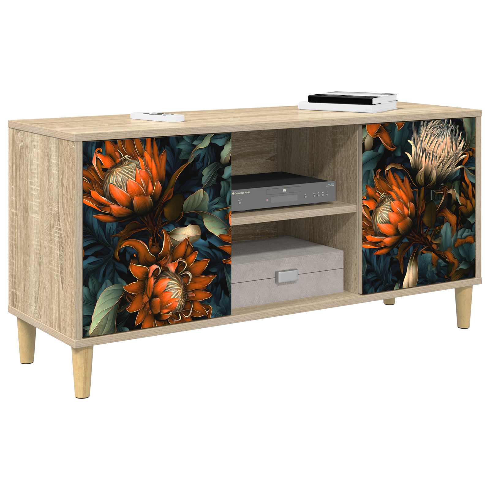 TV ormar LOCHEM 102 x 33 x 50 cm Sonoma Konstruirano drvo