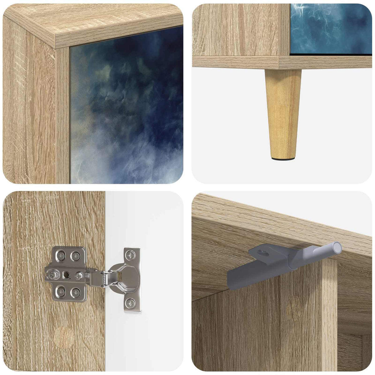 TV ormar RAALTE 102 x 33 x 50 cm Sonoma Konstruirano drvo