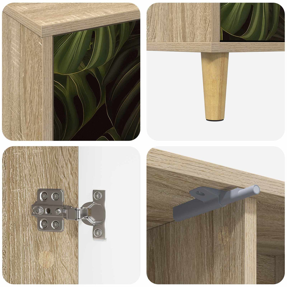 TV ormar ELBURG 102 x 33 x 50 cm Sonoma Konstruirano drvo