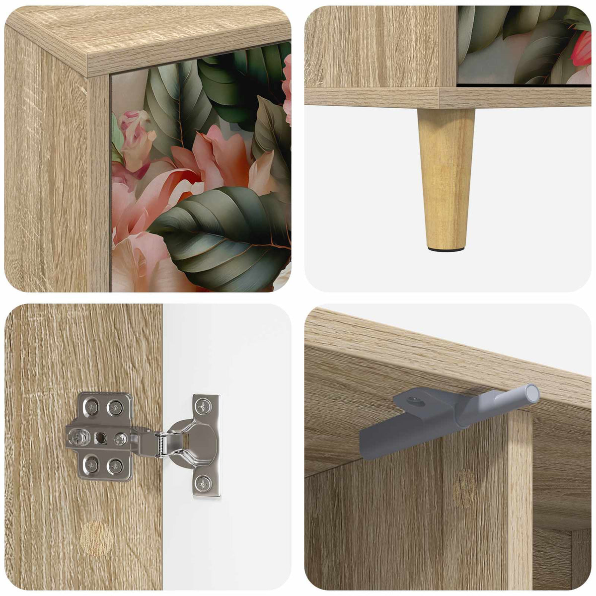 TV ormar BORNE 102 x 33 x 50 cm Sonoma Konstruirano drvo