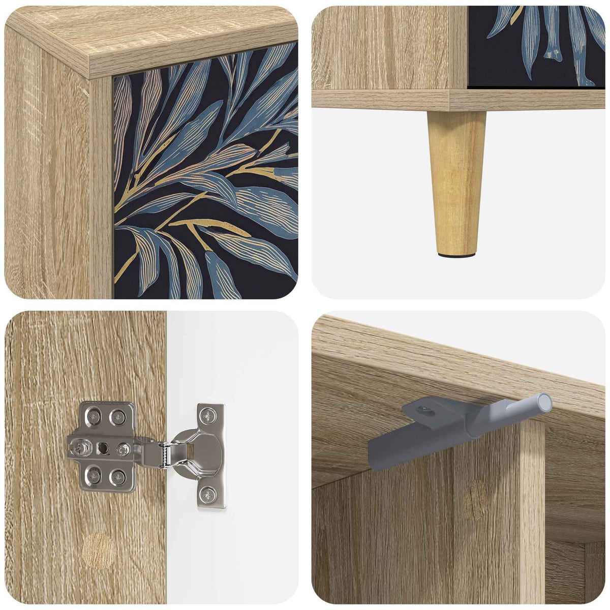 TV ormar DOKKUM 102 x 33 x 50 cm Sonoma Konstruirano drvo