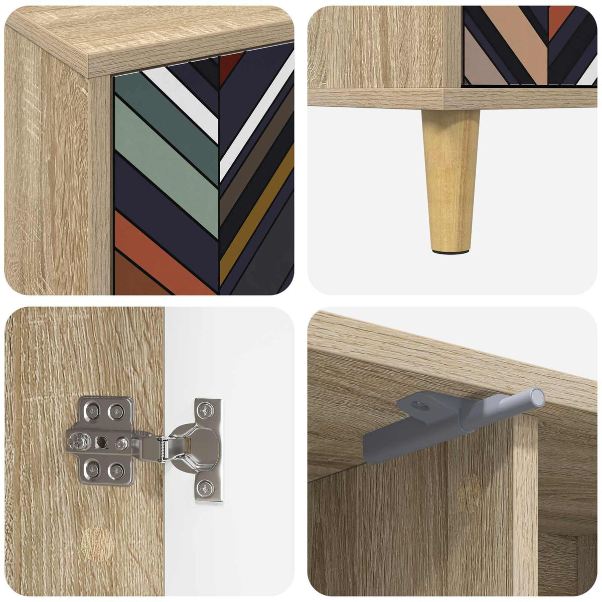 TV ormar OMMEN 102 x 33 x 50 cm Sonoma Konstruirano drvo