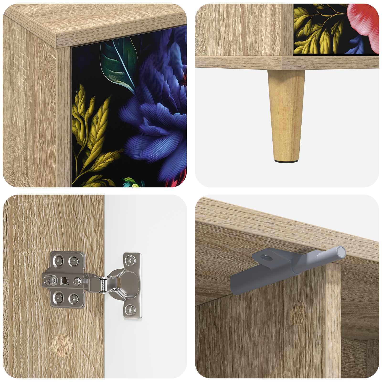 TV ormar KIEL 102 x 33 x 50 cm Sonoma Konstruirano drvo