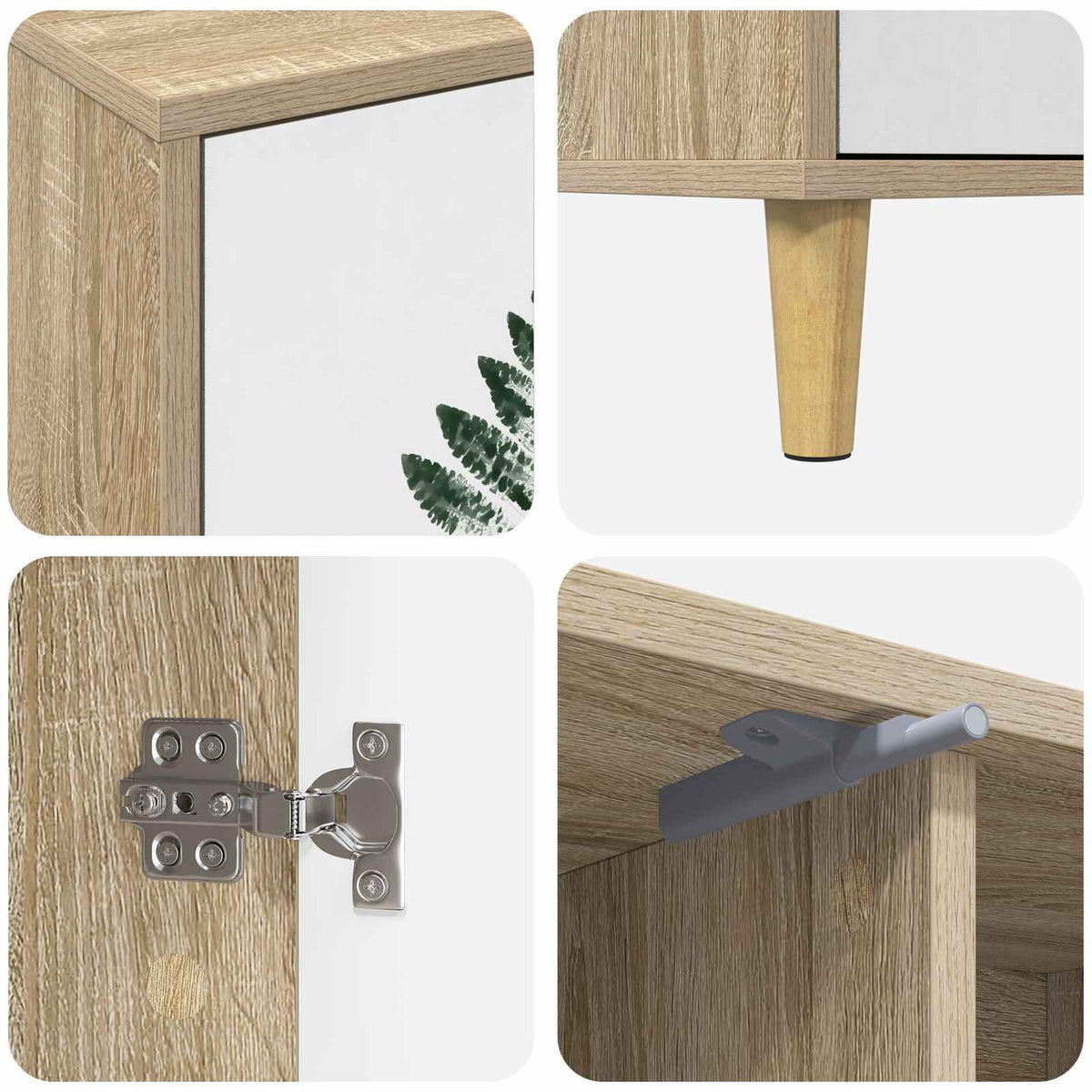 TV ormar HANAU 102 x 33 x 50 cm Sonoma Konstruirano drvo