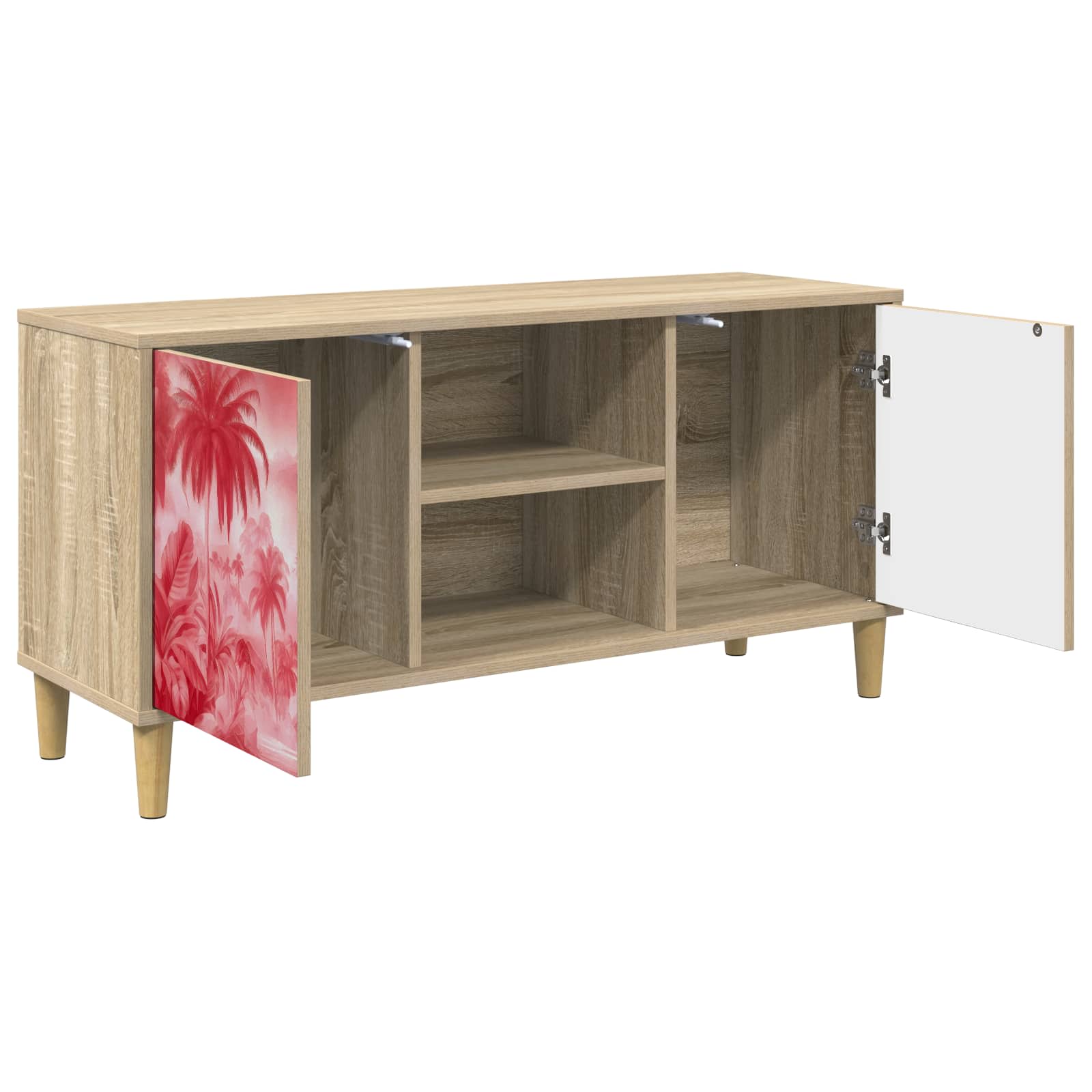 TV ormar AACHEN 102 x 33 x 50 cm Sonoma Konstruirano drvo