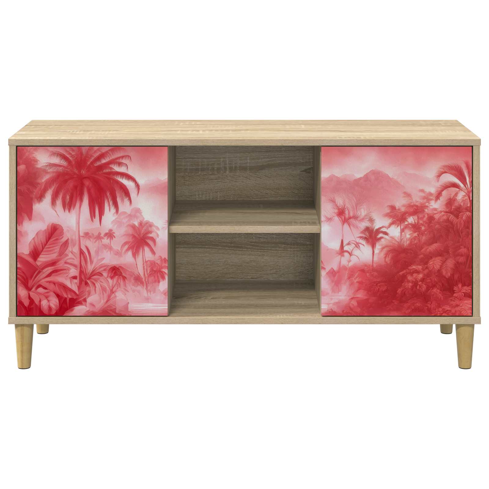 TV ormar AACHEN 102 x 33 x 50 cm Sonoma Konstruirano drvo