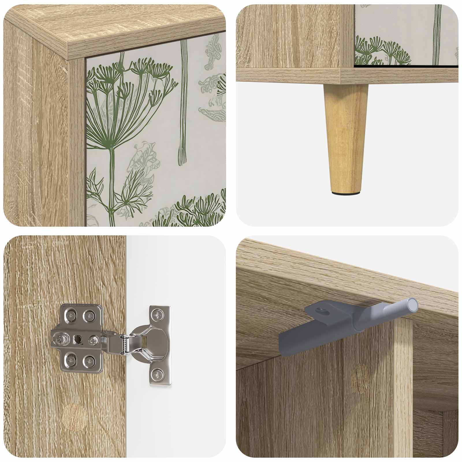 TV ormar GOTHA 102 x 33 x 50 cm Sonoma Konstruirano drvo