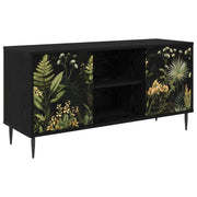 TV ormar RHENEN 102 x 33 x 51 cm Crni hrast Konstruirano drvo