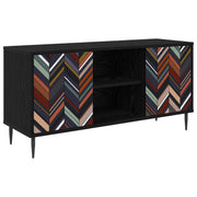 TV ormar OMMEN 102 x 33 x 51 cm Crni hrast Konstruirano drvo