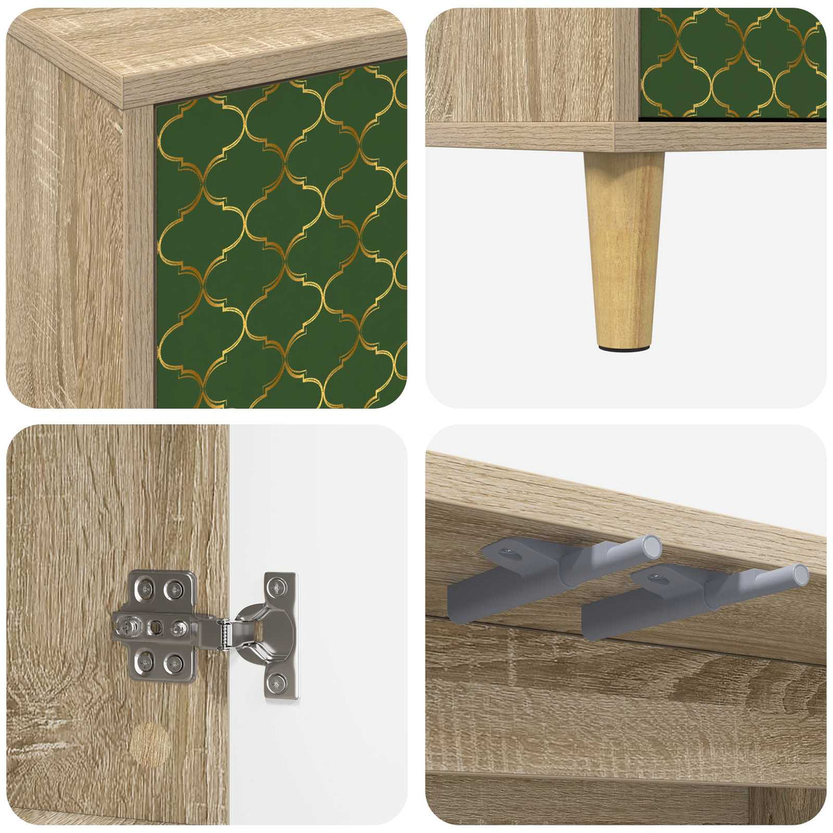 TV ormar GELEEN 102 x 33 x 50 cm Sonoma Konstruirano drvo