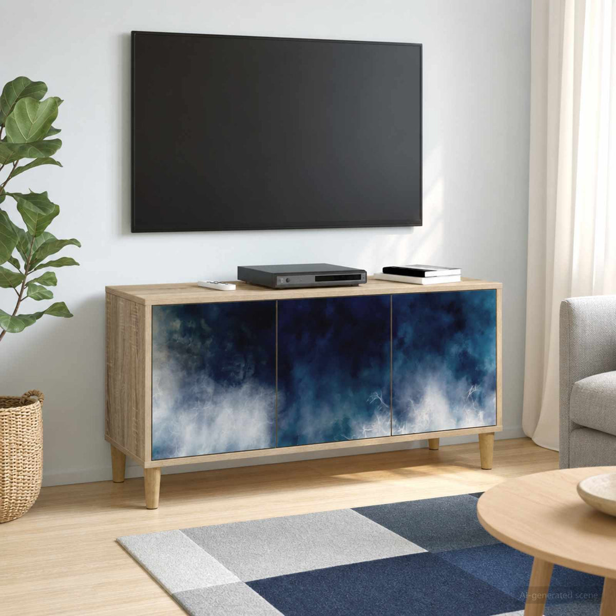 TV ormar RAALTE 102 x 33 x 50 cm Sonoma Konstruirano drvo