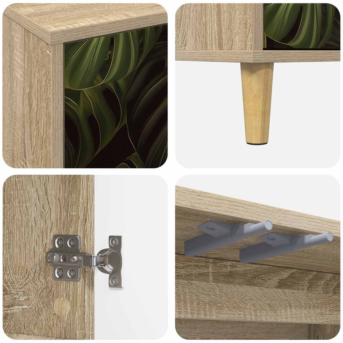 TV ormar ELBURG 102 x 33 x 50 cm Sonoma Konstruirano drvo