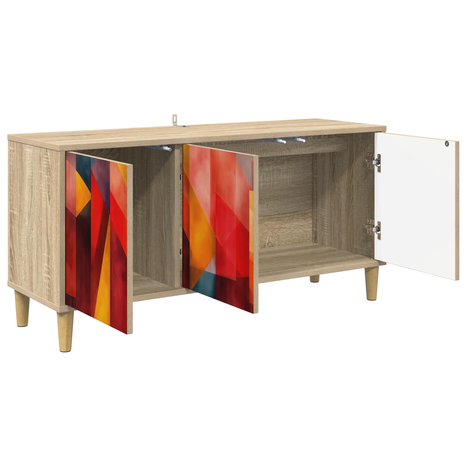 TV ormar HEESCH 102 x 33 x 50 cm Sonoma Konstruirano drvo