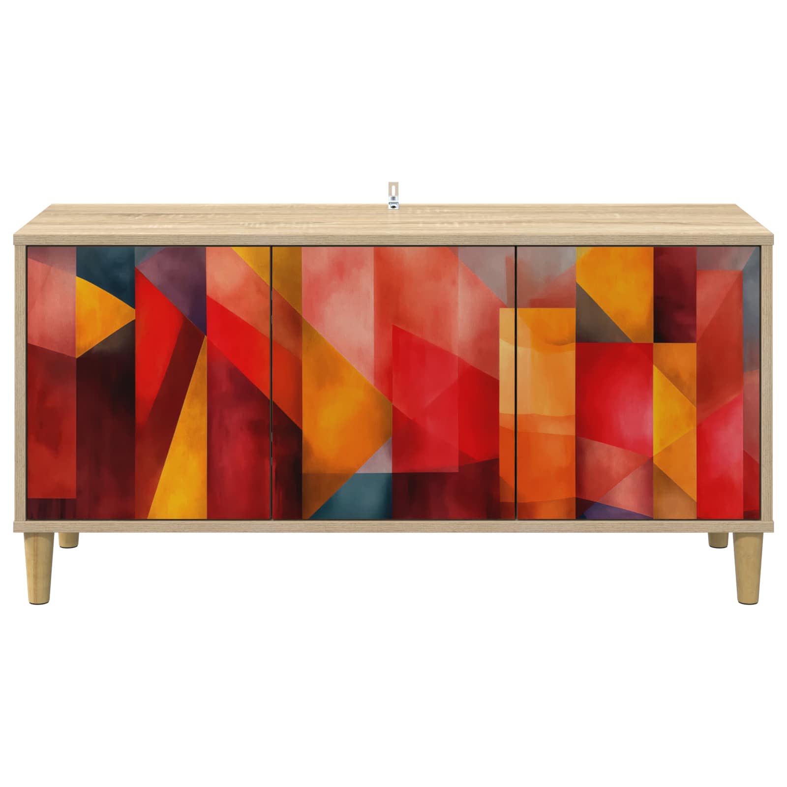 TV ormar HEESCH 102 x 33 x 50 cm Sonoma Konstruirano drvo