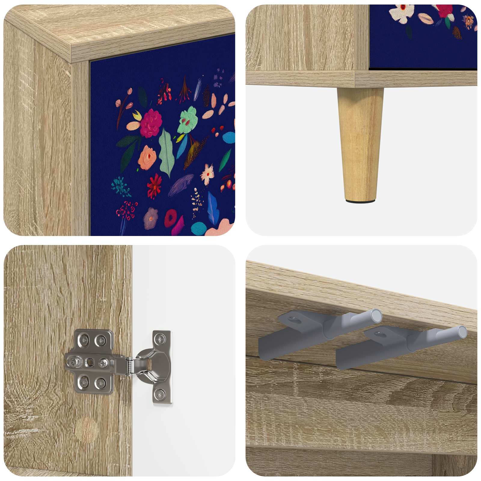 TV ormar MAINZ 102 x 33 x 50 cm Sonoma Konstruirano drvo