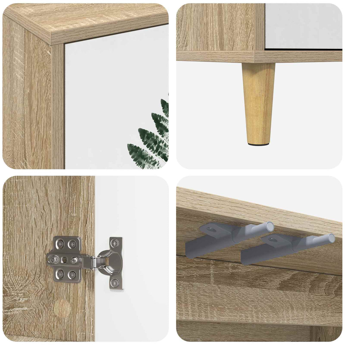 TV ormar HANAU 102 x 33 x 50 cm Sonoma Konstruirano drvo