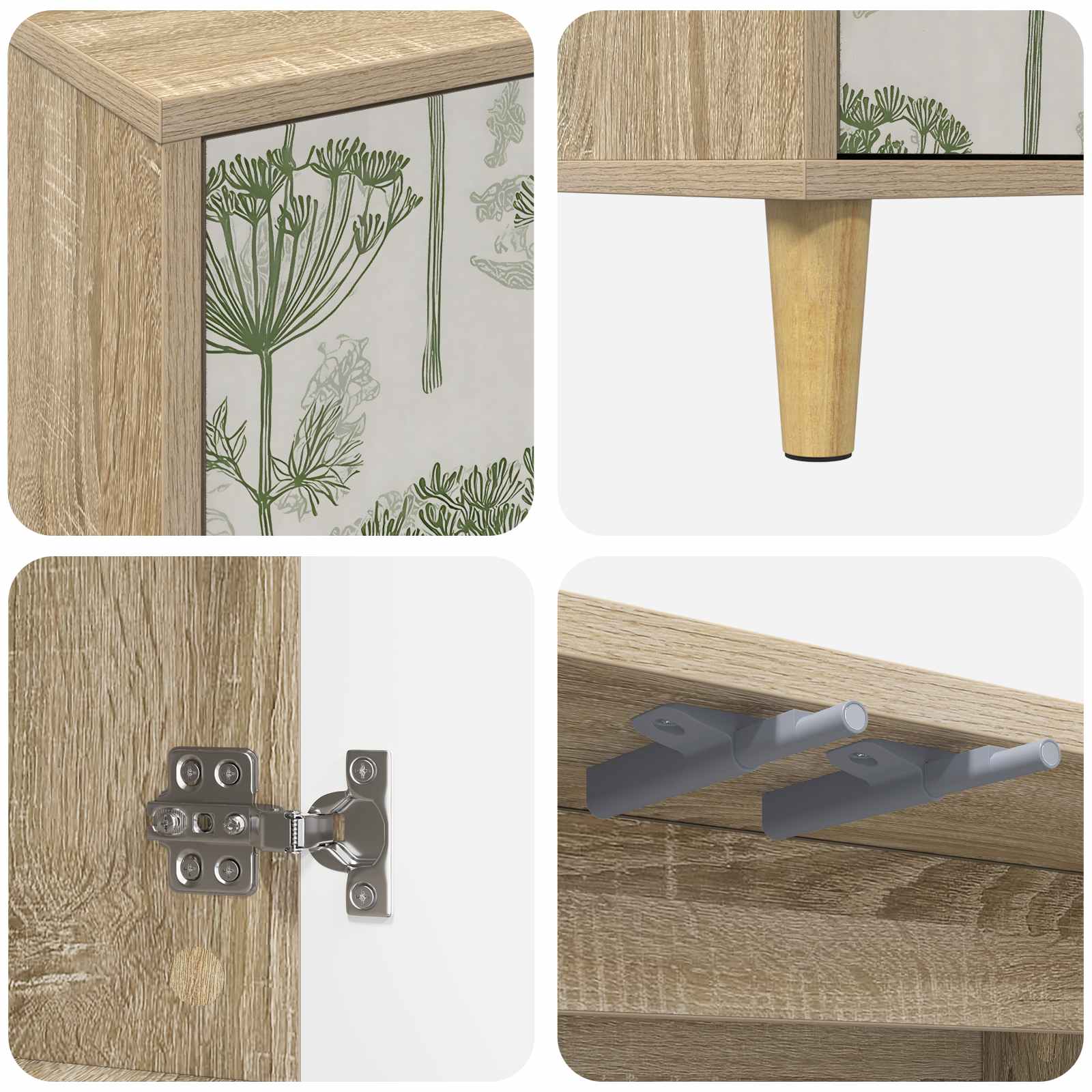 TV ormar GOTHA 102 x 33 x 50 cm Sonoma Konstruirano drvo