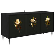 TV ormar BREMEN 102 x 33 x 51 cm Crni hrast Konstruirano drvo