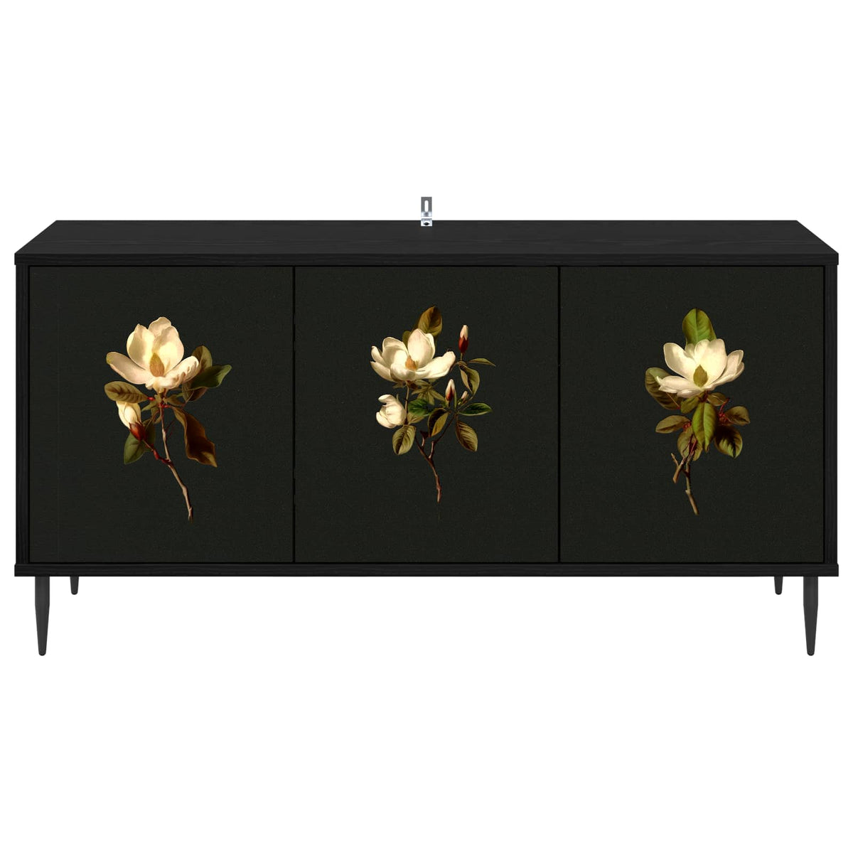 TV ormar BREMEN 102 x 33 x 51 cm Crni hrast Konstruirano drvo