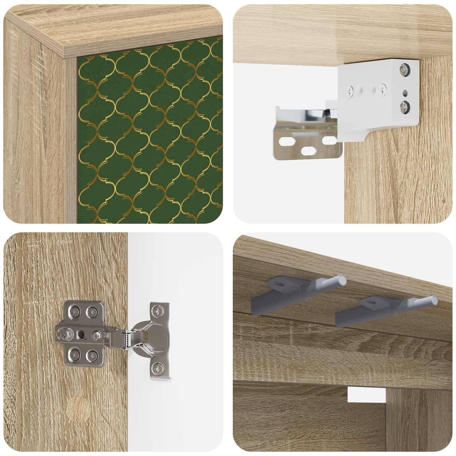 TV ormar za montažu na zid GELEEN 69 x 33 x 40 cm Hrast sonoma