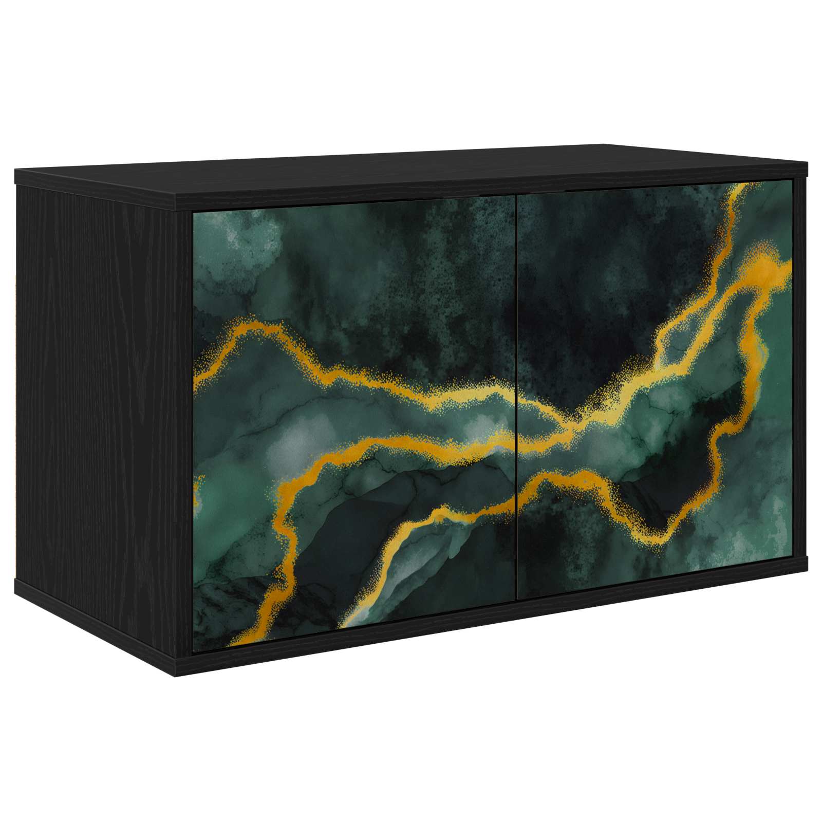 TV ormar za montažu na zid WIJHE 69 x 33 x 40 cm Crni hrast