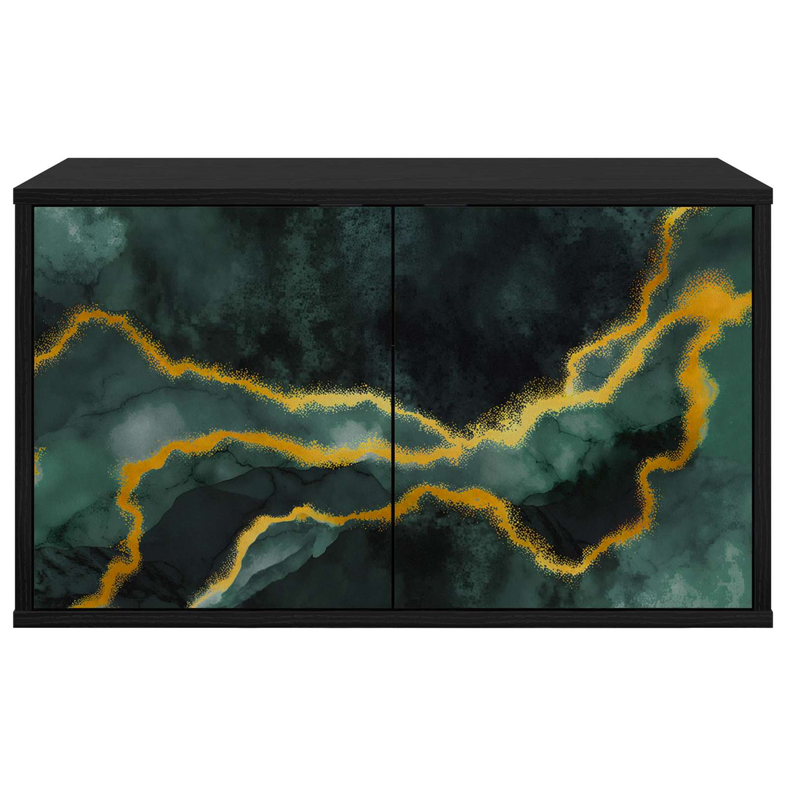 TV ormar za montažu na zid WIJHE 69 x 33 x 40 cm Crni hrast