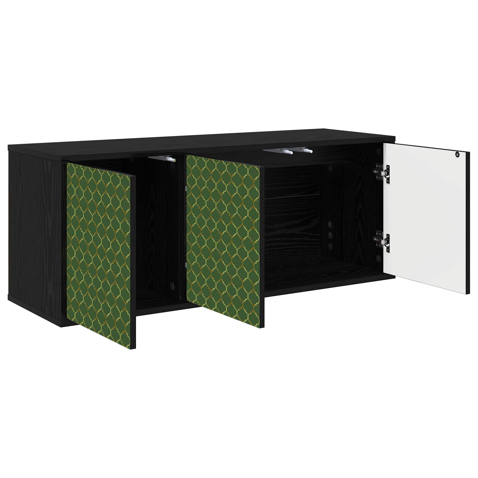 TV ormar za montažu na zid GELEEN 102 x 33 x 40 cm Crni hrast