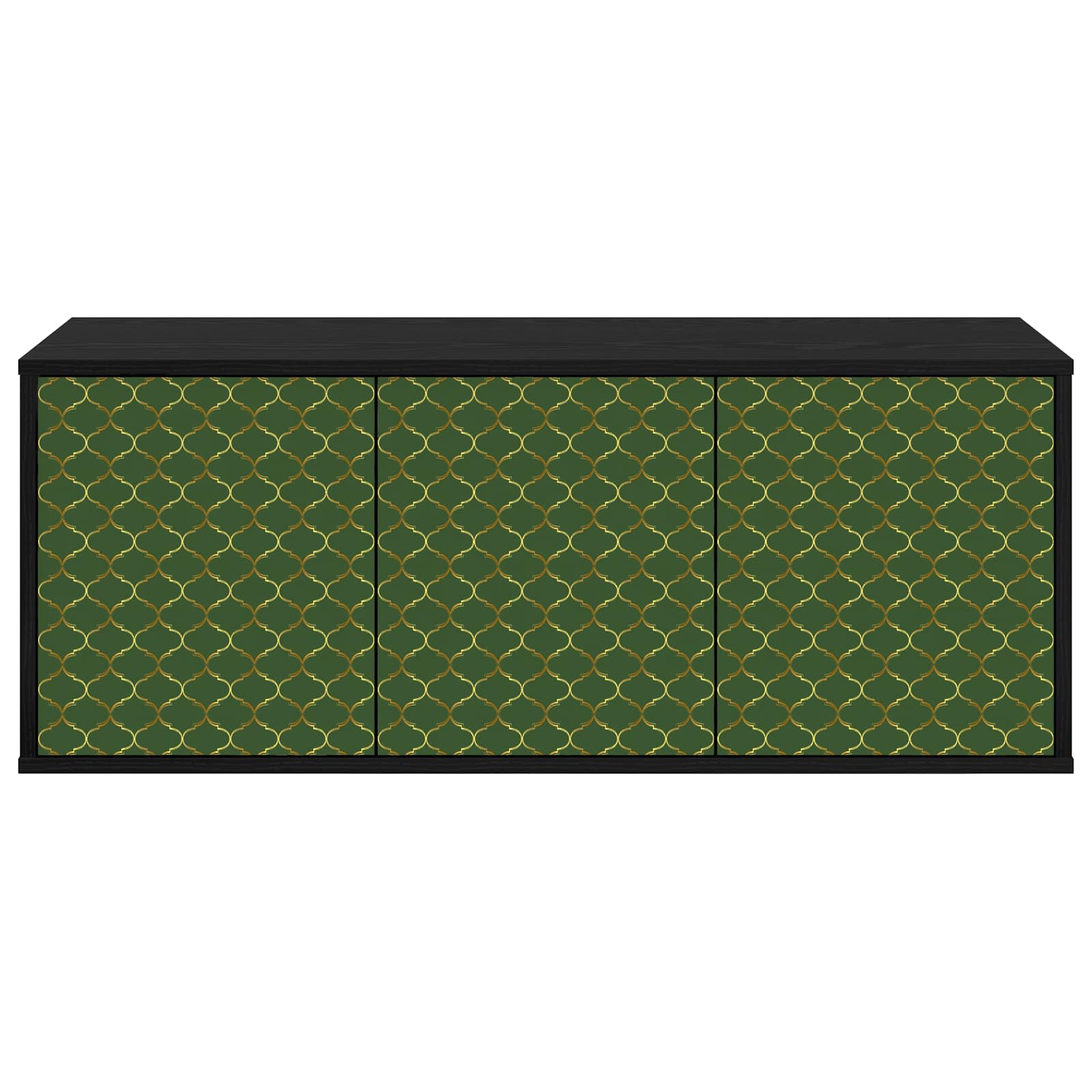 TV ormar za montažu na zid GELEEN 102 x 33 x 40 cm Crni hrast