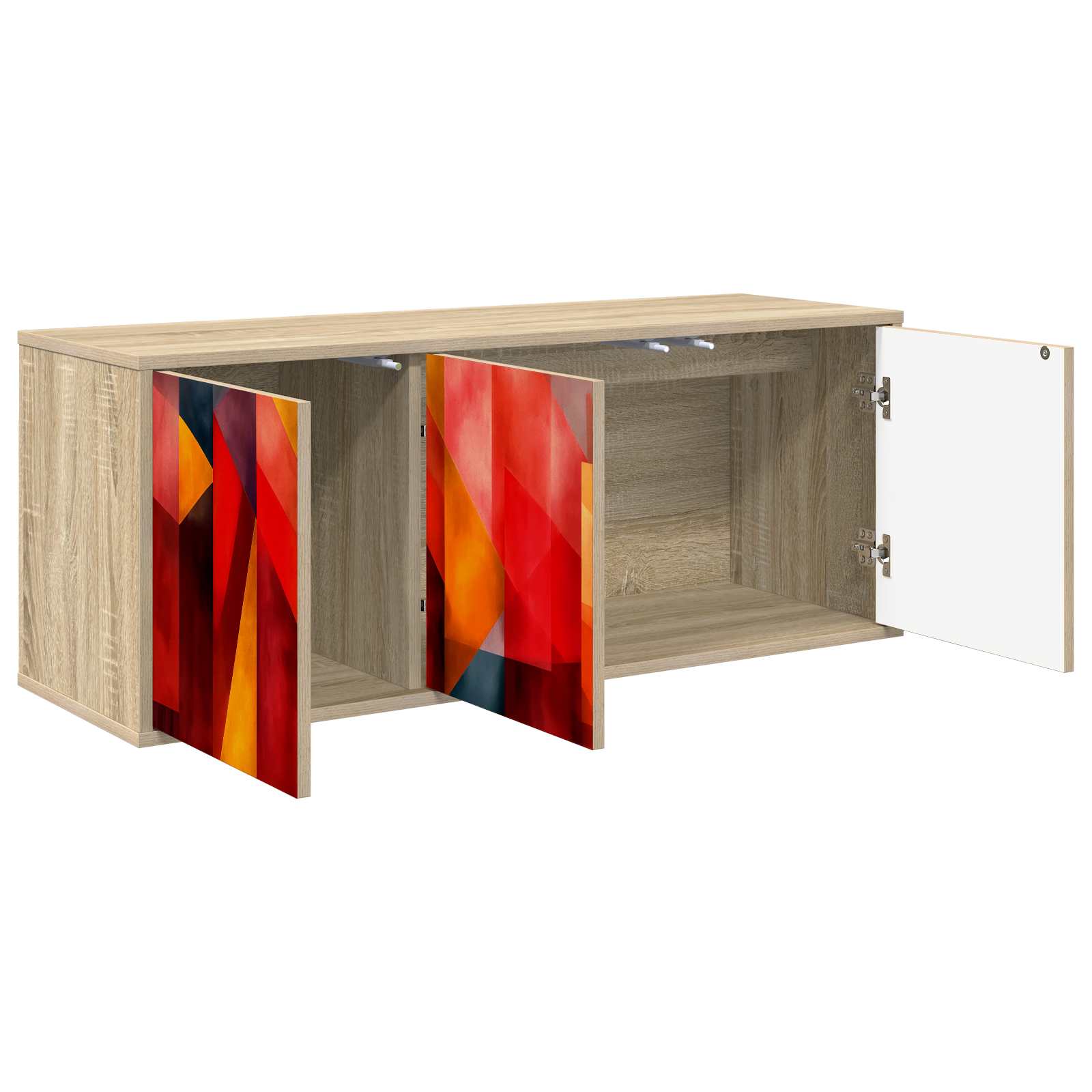 TV ormar za montažu na zid HEESCH 102 x 33 x 40 cm Hrast sonoma