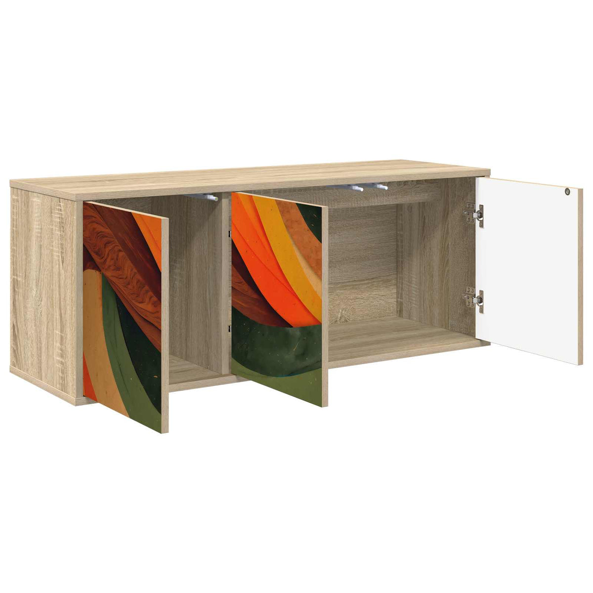 TV ormar za montažu na zid BONN 102 x 33 x 40 cm Hrast sonoma