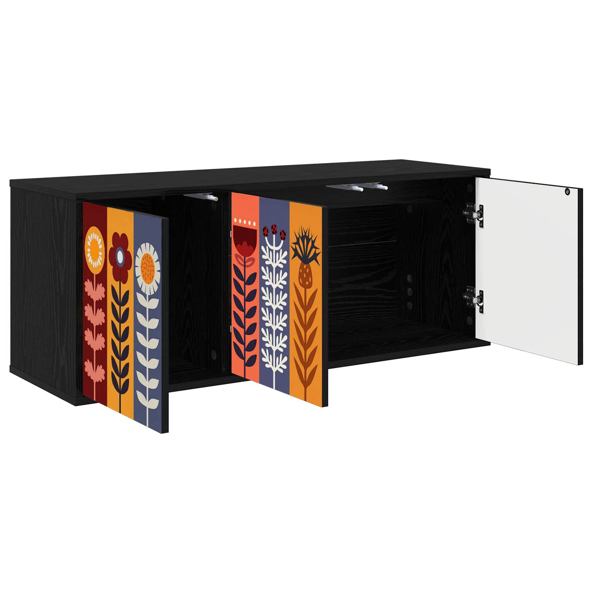TV ormar za montažu na zid ESSEN 102 x 33 x 40 cm Crni hrast