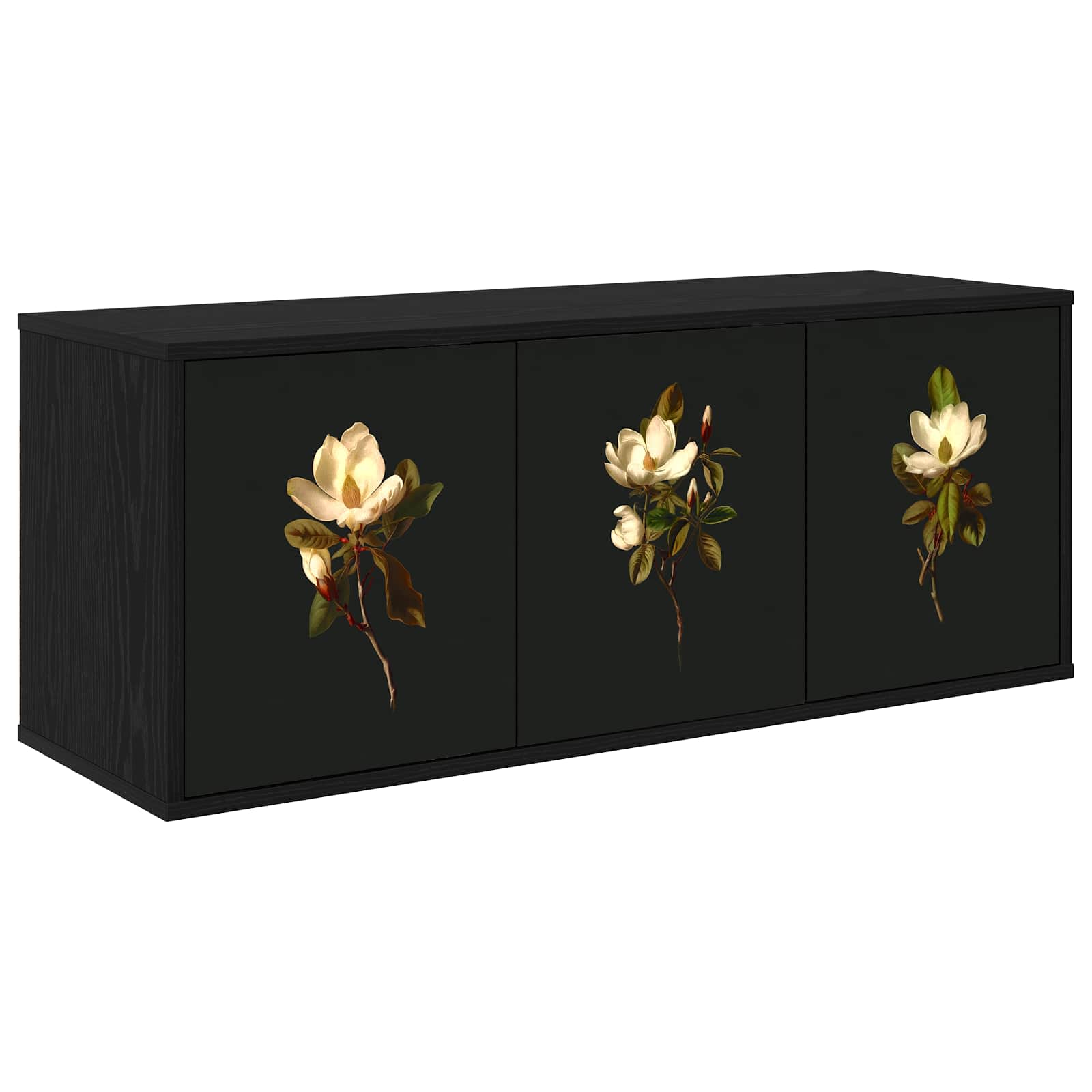TV ormar za montažu na zid BREMEN 102 x 33 x 40 cm Crni hrast