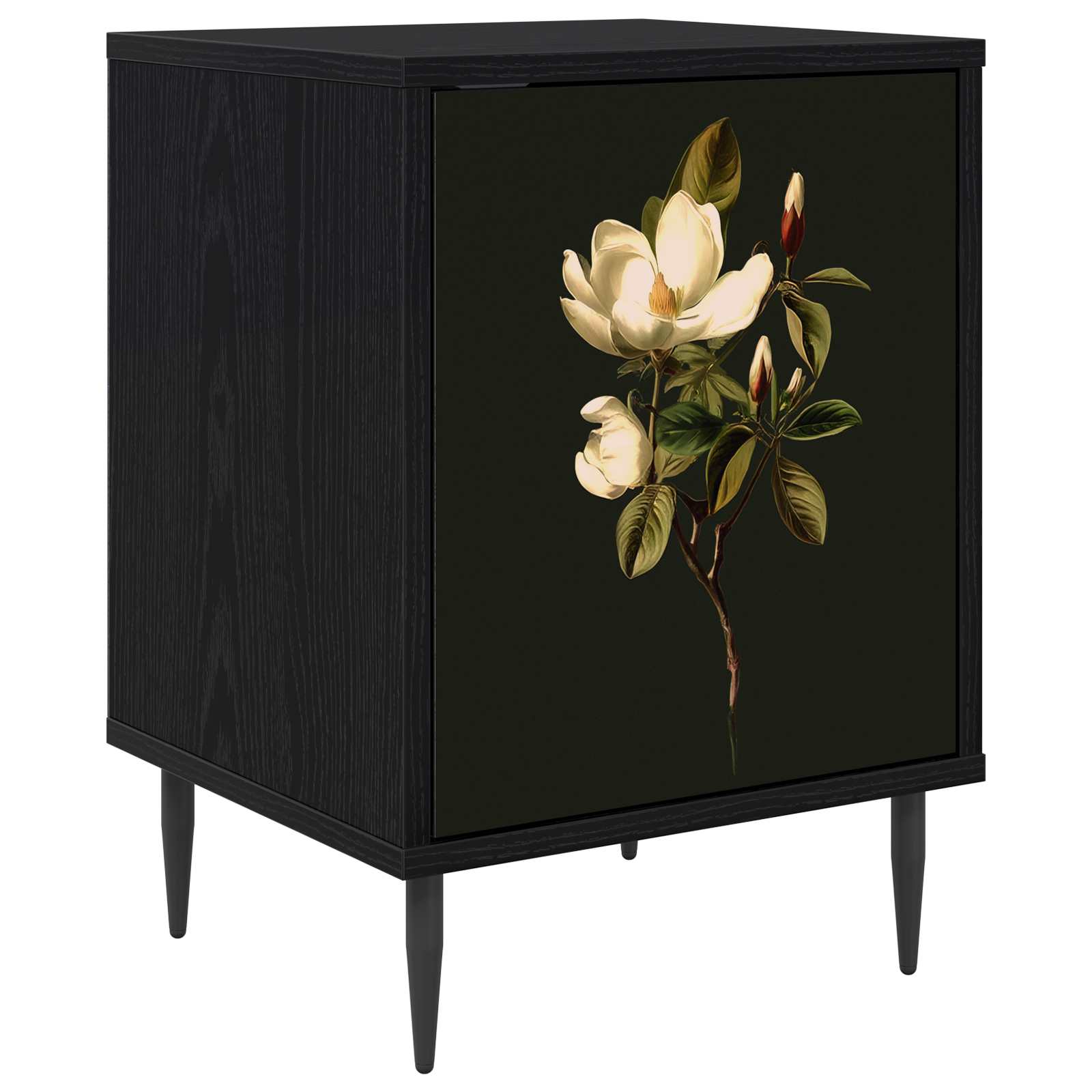 Noćni ormar BREMEN Crni hrast 36 x 33 x 51 cm Konstruirano drvo