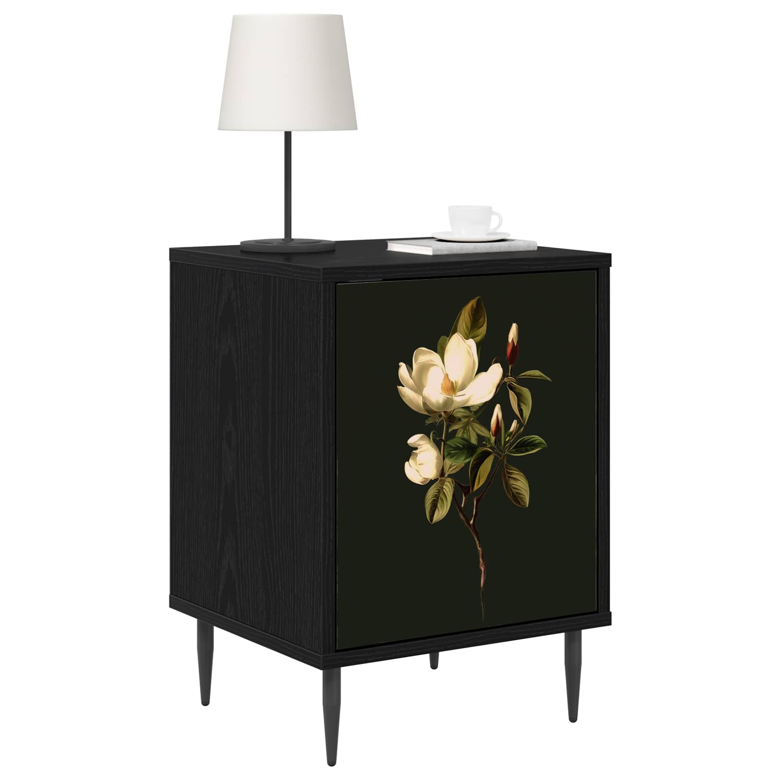 Noćni ormar BREMEN Crni hrast 36 x 33 x 51 cm Konstruirano drvo