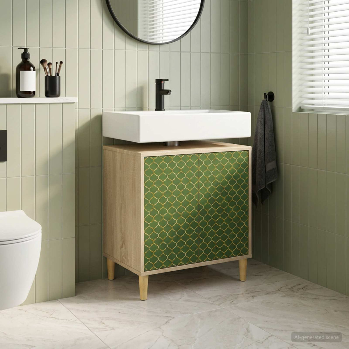 Kupaonski ormar GELEEN Sonoma 60 x 40 x 60 cm Konstruirano drvo