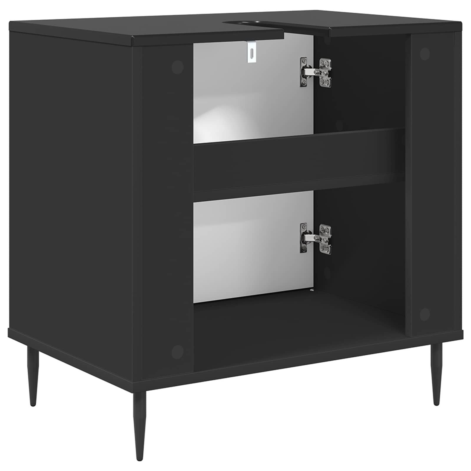 Kupaonski ormar ELBURG Crni hrast 60 x 40 x 61 cm