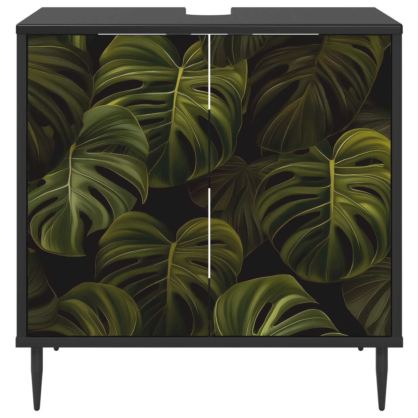 Kupaonski ormar ELBURG Crni hrast 60 x 40 x 61 cm