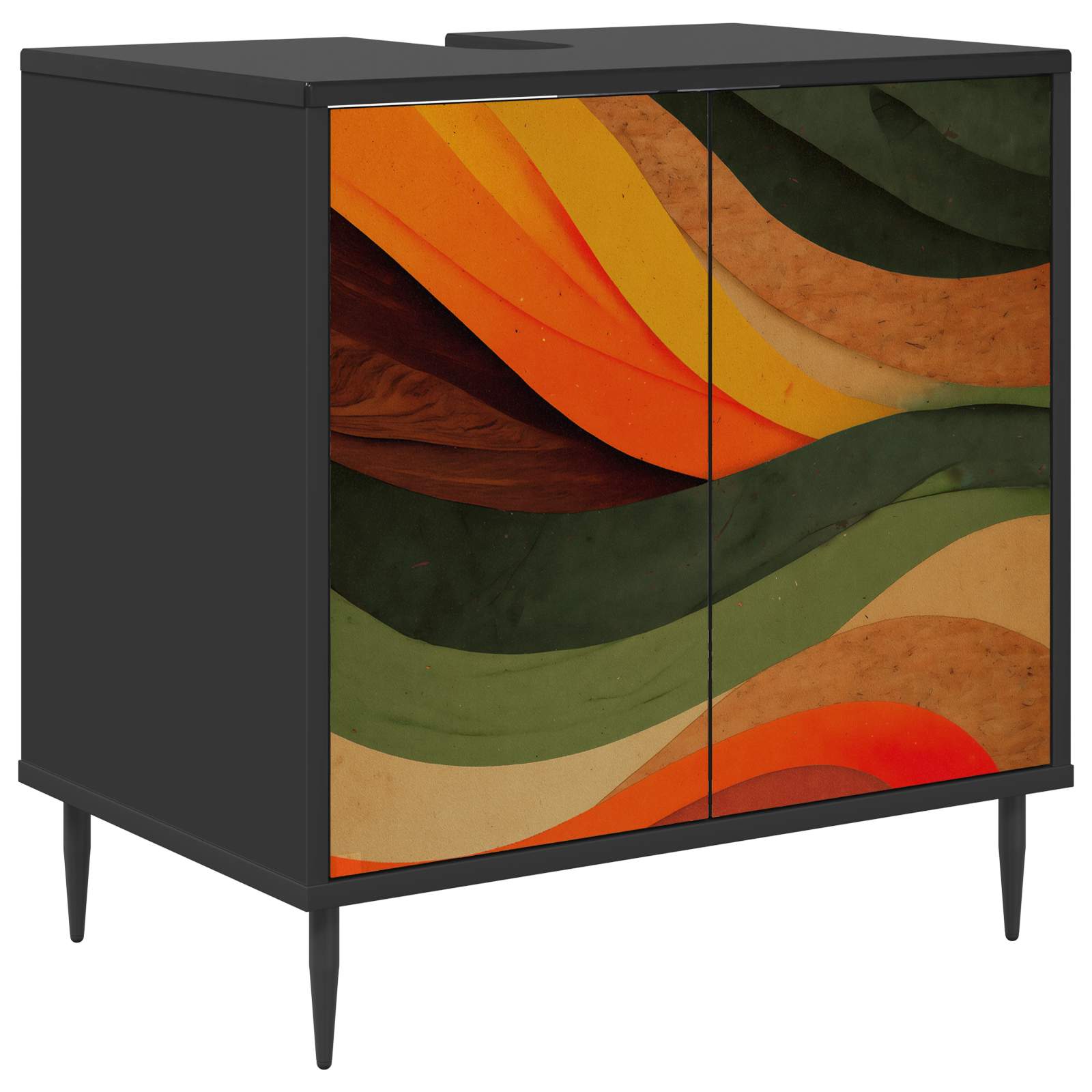 Kupaonski ormar BONN Crni hrast 60 x 40 x 61 cm