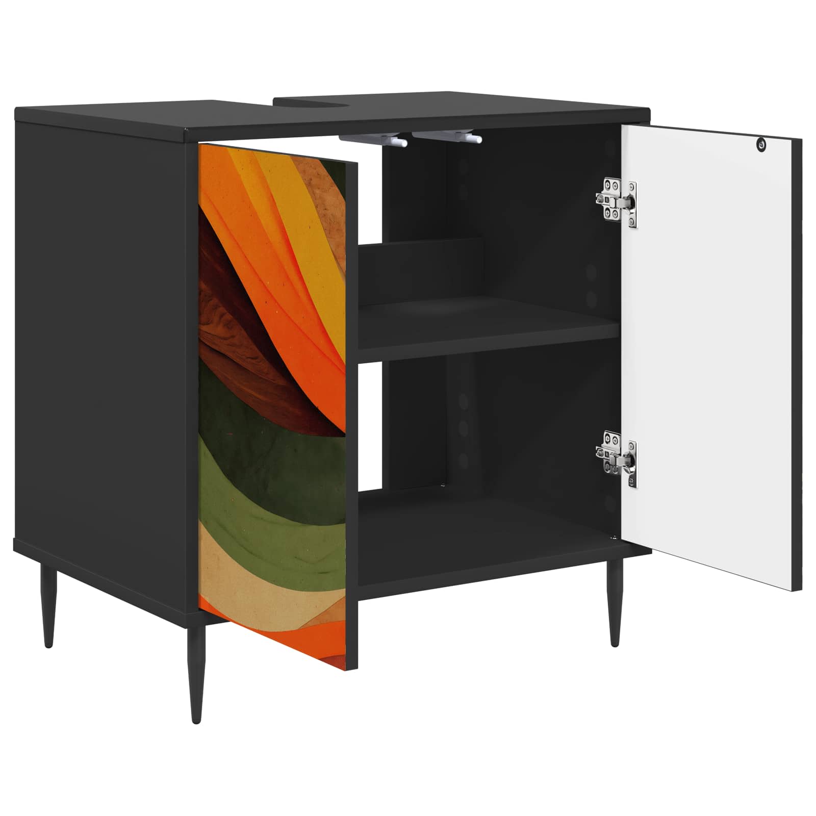 Kupaonski ormar BONN Crni hrast 60 x 40 x 61 cm